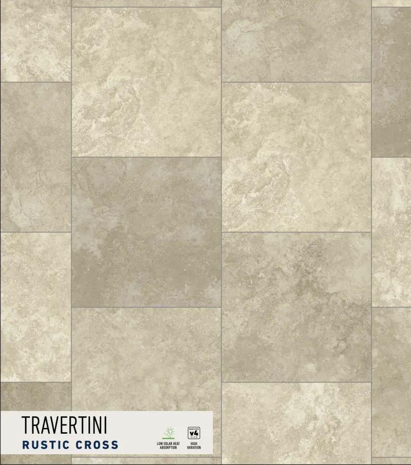 Travertini Rustic Cross paver swatch