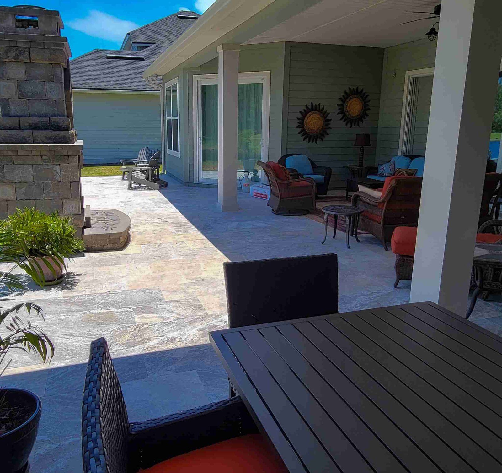 Custom paver patio in Jacksonville FL